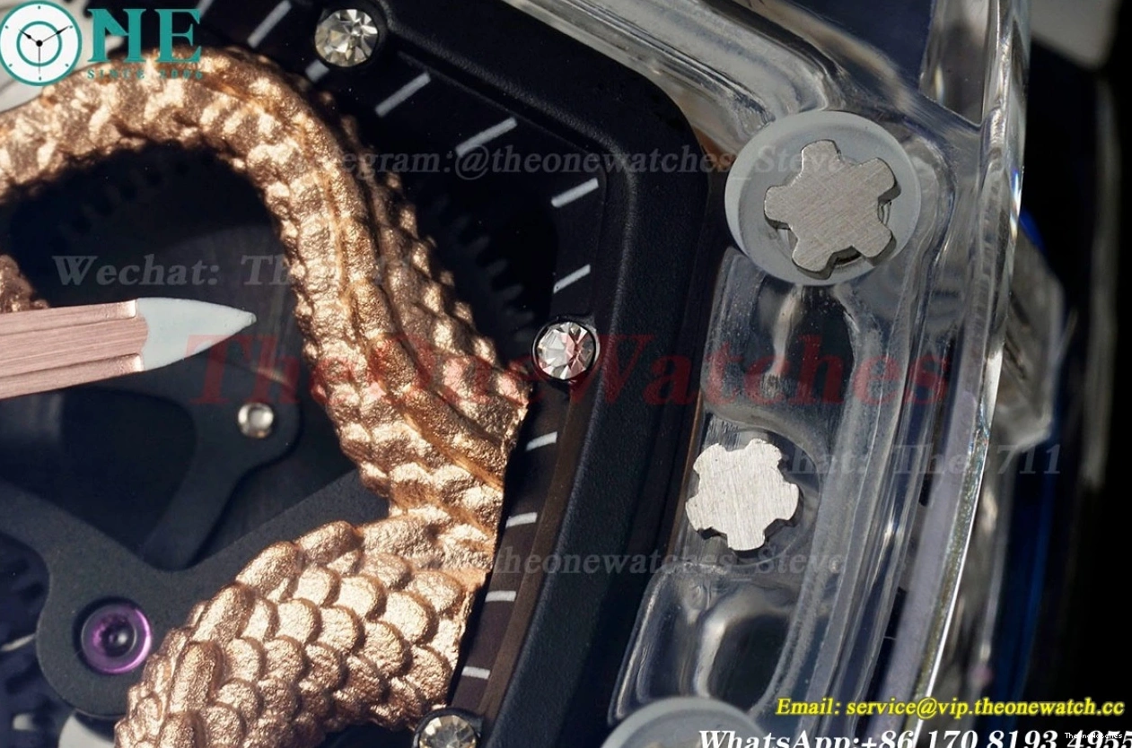 on Dragon Rubber Strap Tourb RM51 RMF Tiger Dial White 0116